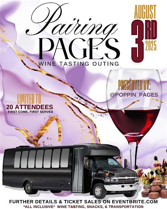 Pairing Pages, 3 August | Event in Braselton | AllEvents
