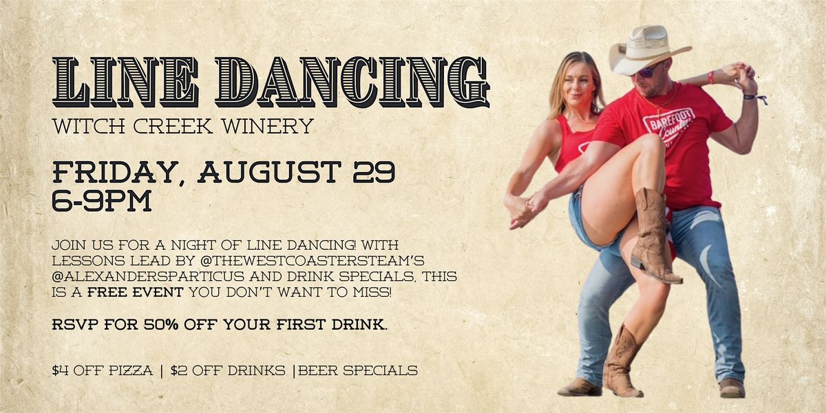 Line Dancing Night at Witch Creek!, 29 August | Event in Carlsbad | AllEvents