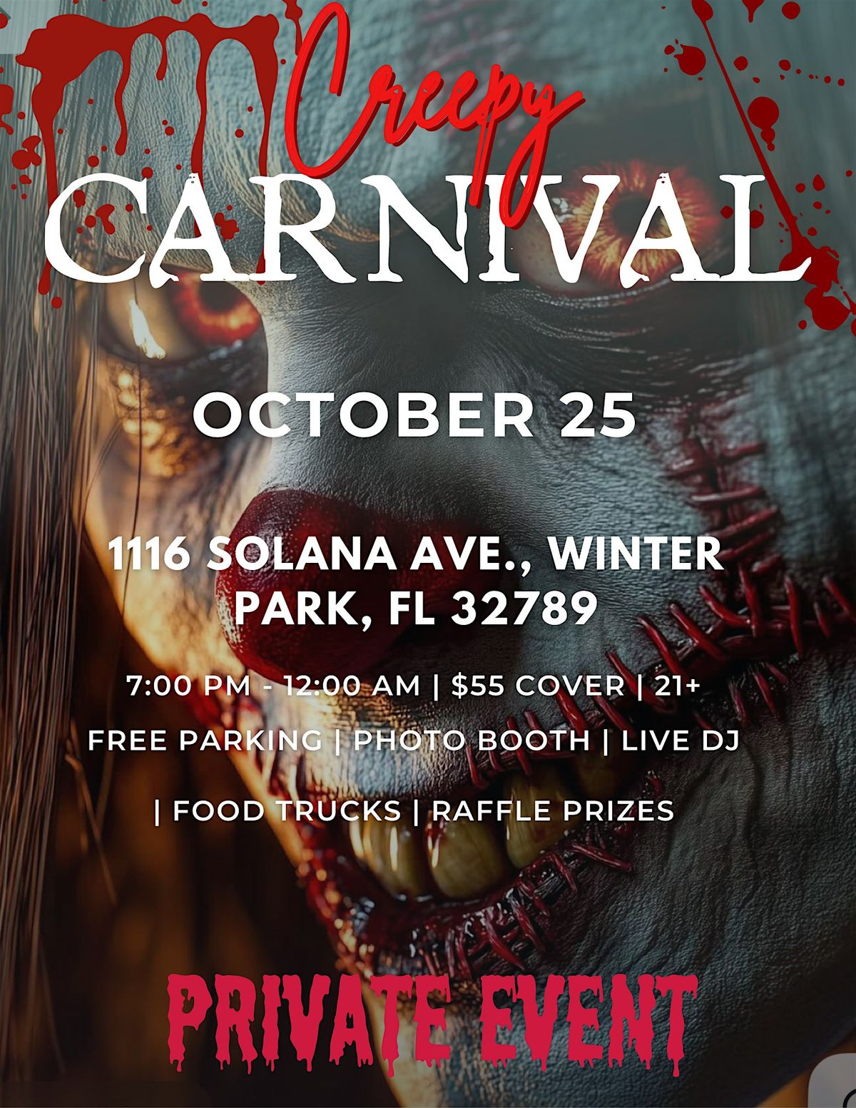 Creepy Carnival-- Halloween Party, 25 October | Event in Winter Park | AllEvents