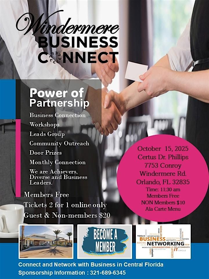 Business Connection Lunch & Learn, 15 October | Event in Orlando | AllEvents