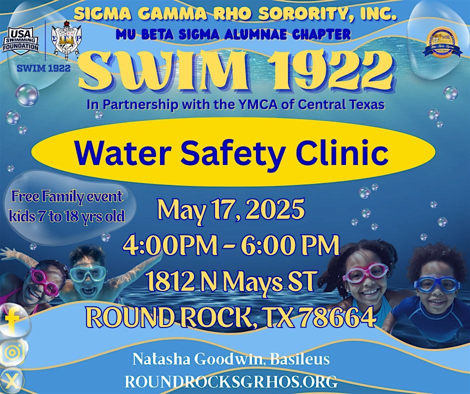 Annual MBS SWIM1922 Swim Safety, 17 May | Event in Round Rock | AllEvents
