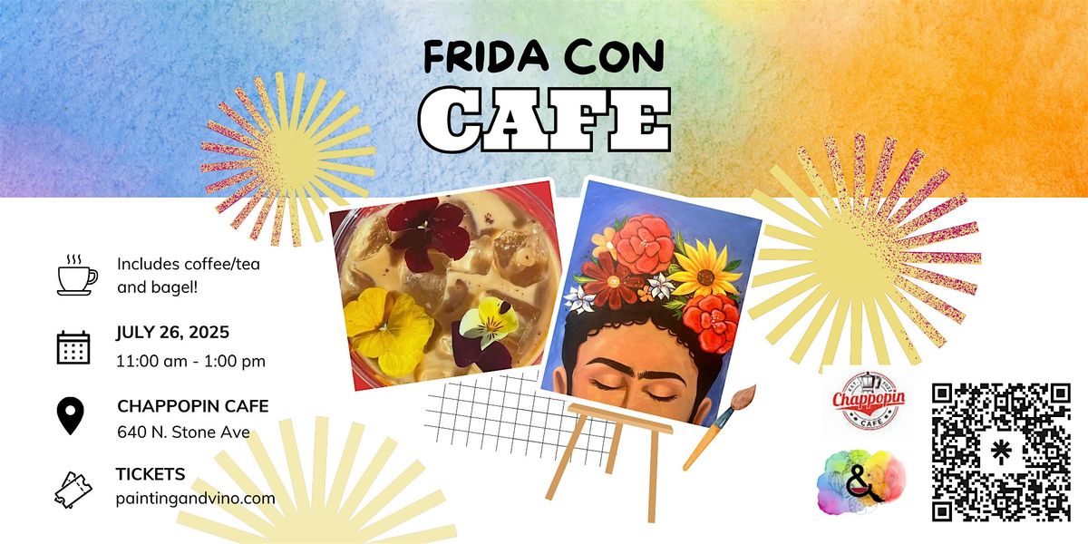Sip and Paint this ‘Café Con Frida’ Painting – Includes Coffee and Bagel!, 26 July | Event in Tucson