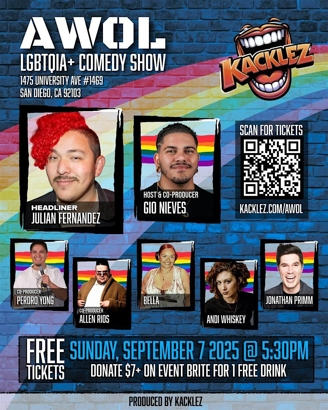 Stand Up Comedy Show in Hillcrest LGBTQIA+, 7 September | Event in San Diego | AllEvents