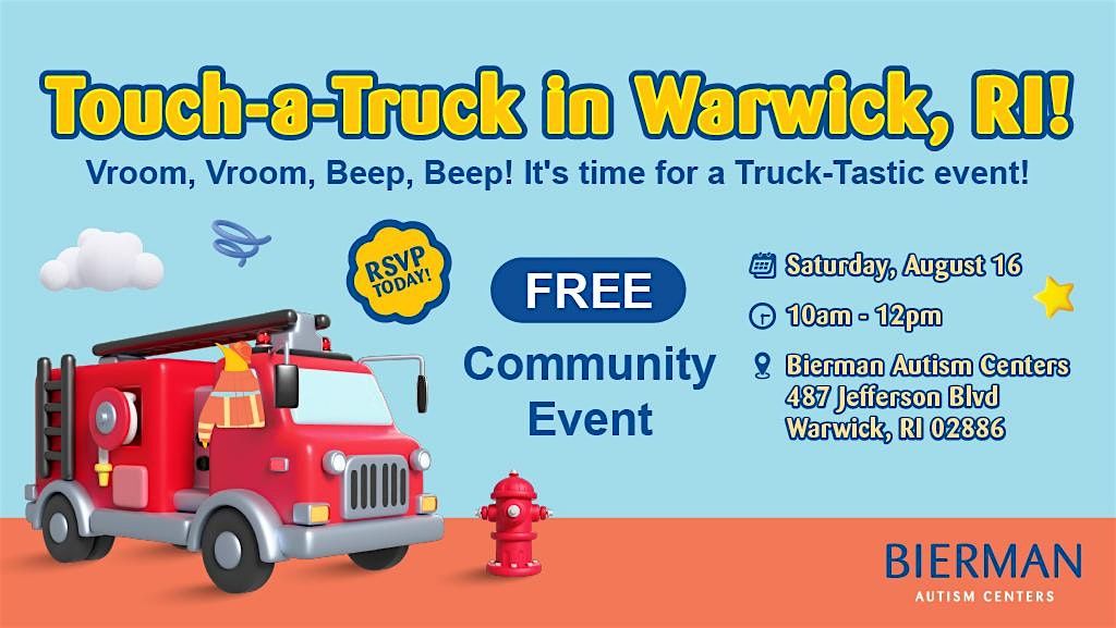 Free Sensory-Friendly Touch-a-Truck in Warwick!, 16 August | Event in Warwick | AllEvents