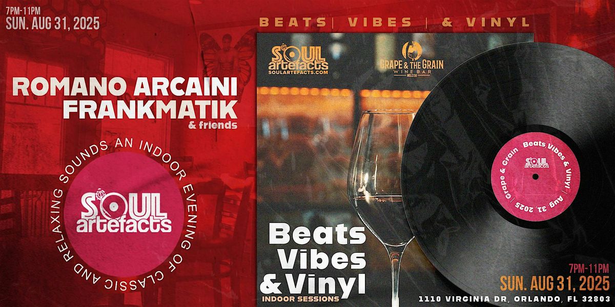 Beats Vibes & Vinyl, 31 August | Event in Orlando | AllEvents