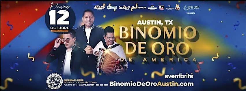 Binomio de Oro de América en Austin, TX I Octubre 12  2025 | Event in Pflugerville | AllEvents
