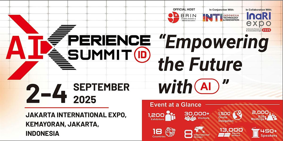 AI Xperience Summit, 2 September | Event in Kec. Kemayoran | AllEvents
