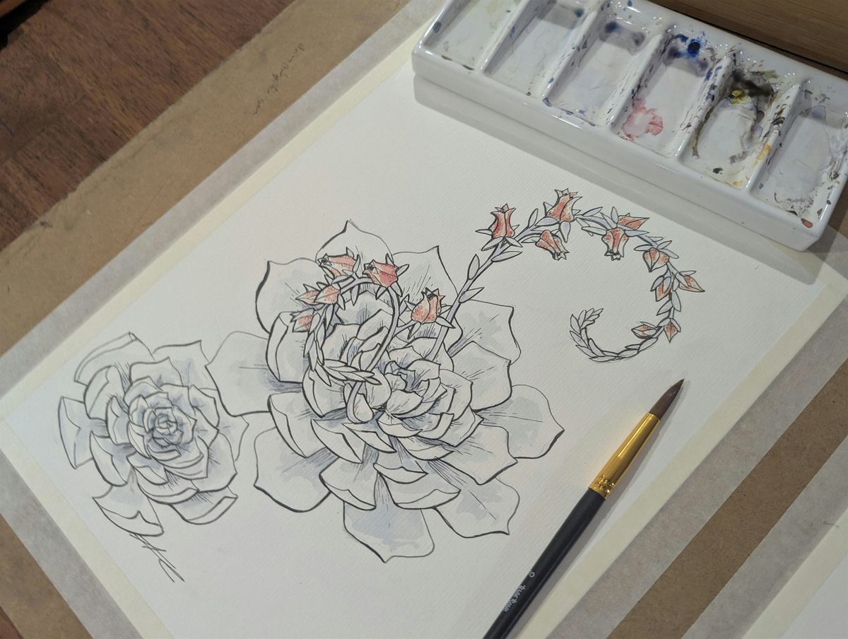 Watercolor Class and Social- Cactus and Succulents- Saturday, 2 August | Event in Oakland Park | AllEvents