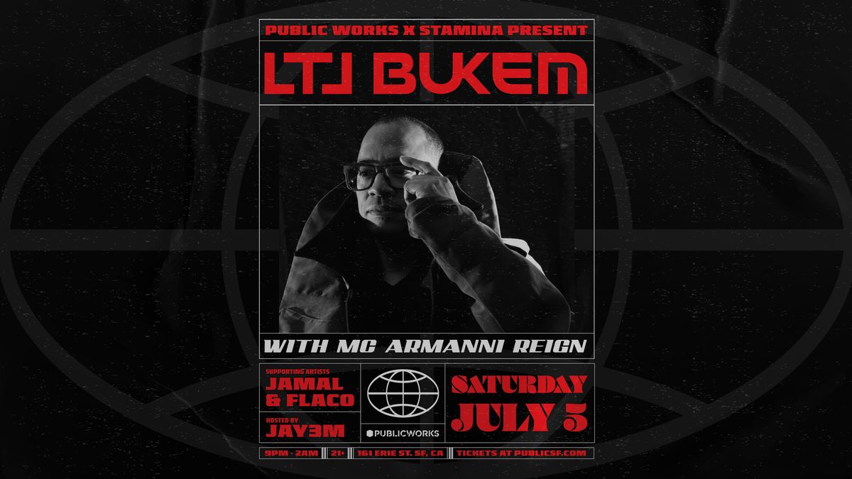 LTJ Bukem presented by Public Works & Stamina, 5 July | Event in San Francisco | AllEvents
