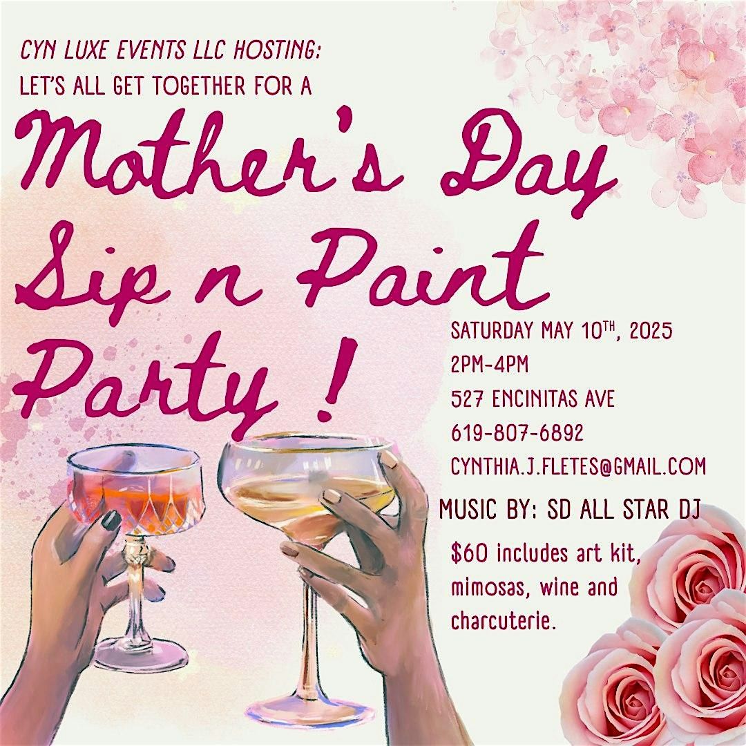Mother's Day Sip n Paint Party! | Event in San Diego | AllEvents