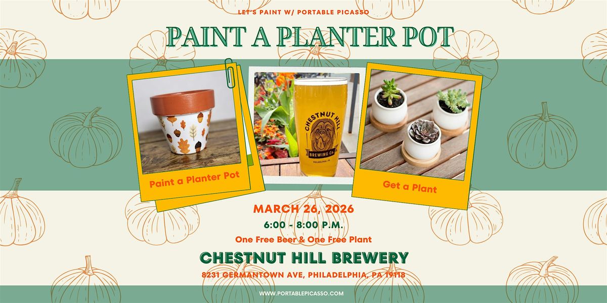 Paint a Planter Pot - Paint and Sip, 26 March | Event in Philadelphia | AllEvents