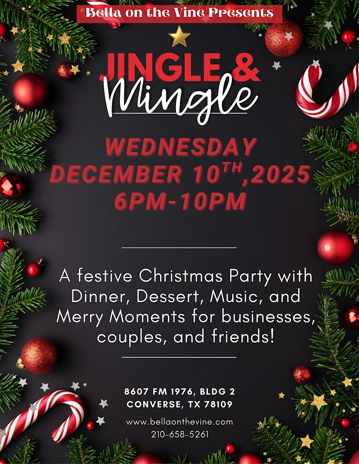Jingle & Mingle, 10 December | Event in Converse | AllEvents