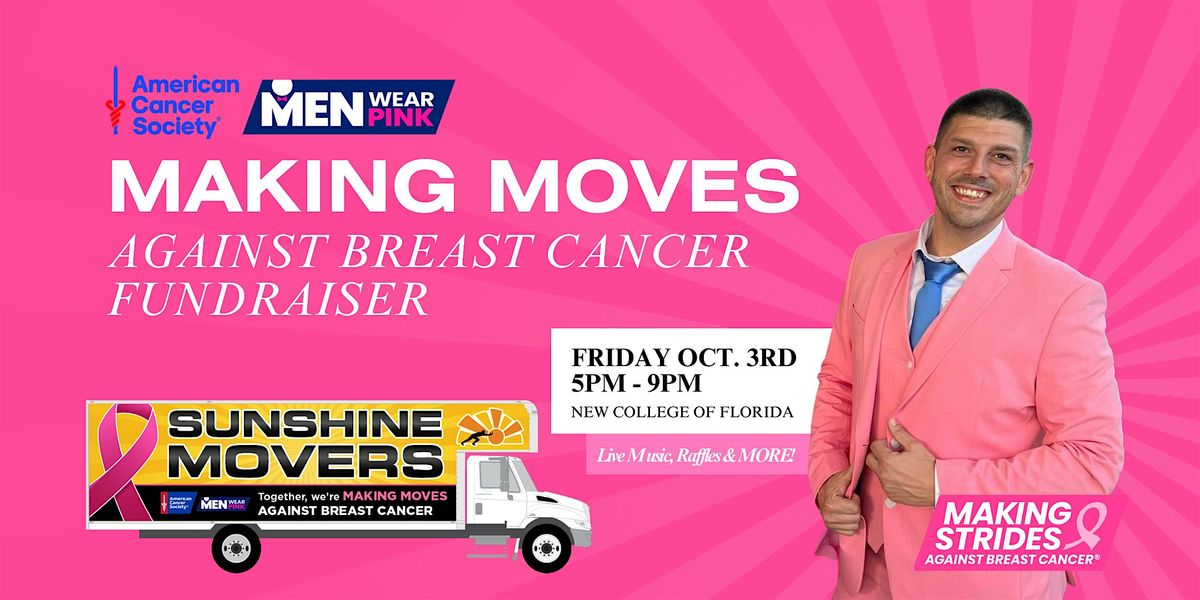 Making MOVES Against Breast Cancer - Men Wear Pink Fundraiser, 3 October | Event in Sarasota | AllEvents
