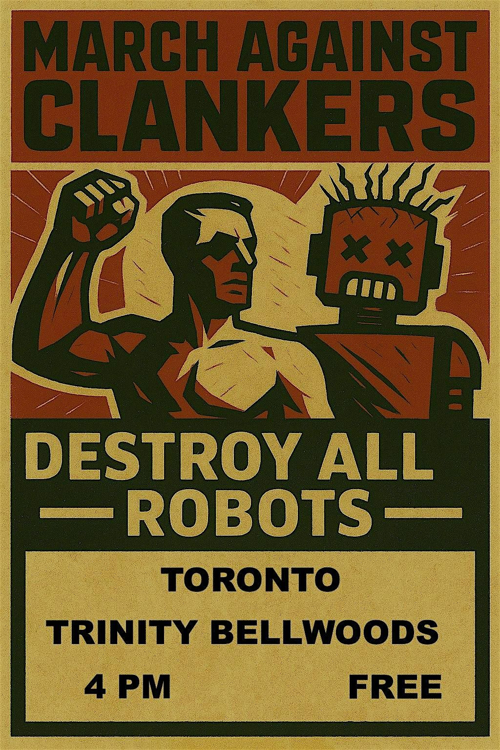 ANTI-CLANKER MARCH, 24 August | Event in Toronto | AllEvents