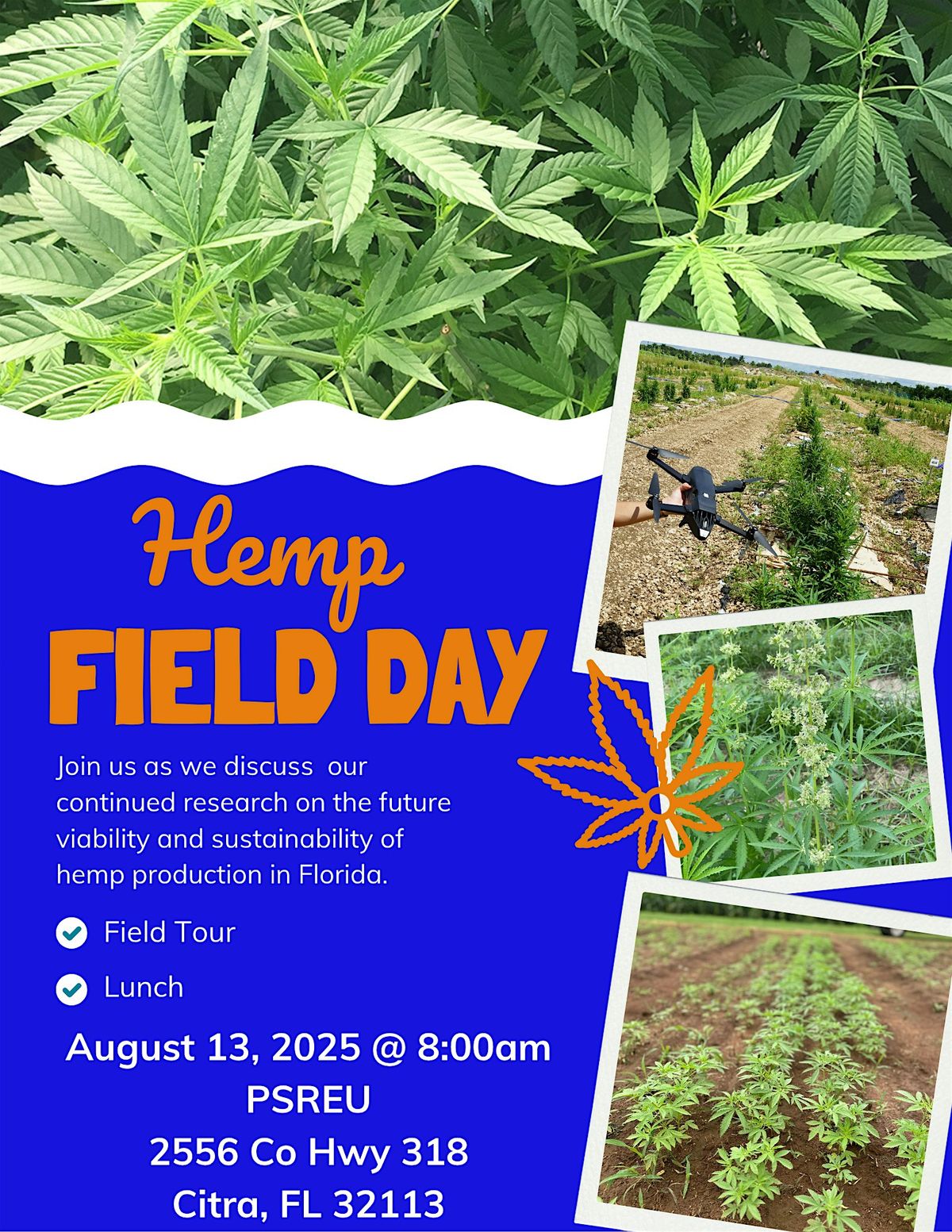 2025 Hemp Field Day, 13 August | Event in Citra | AllEvents
