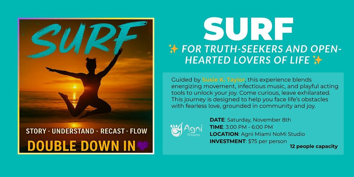 SURF Workout with Susie Taylor, 8 November | Event in Miami | AllEvents