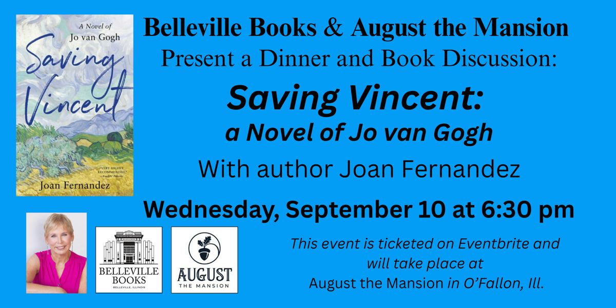 French Dinner and "Saving Vincent" Book Discussion w author Joan Fernandez, 10 September | AllEvents