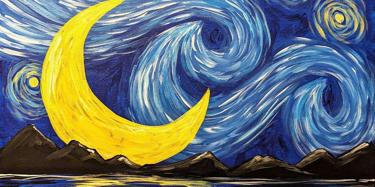 Starry Night Under the Moon - Paint and Sip by Classpop!™, 18 July | Event in Norfolk | AllEvents