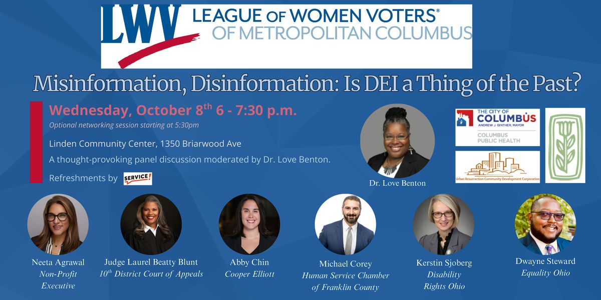 Misinformation, Disinformation: Is DEI a Thing of the Past?, 8 October | Event in Columbus | AllEvents