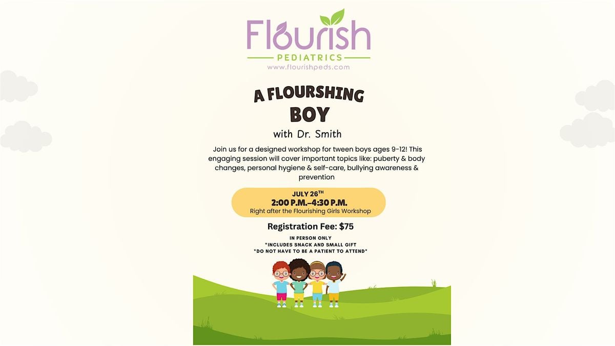 Flourishing Boy Puberty Workshop, 26 July | Event in Sandy Springs | AllEvents