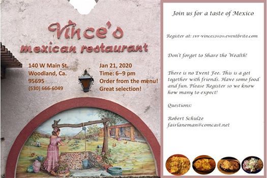 Dinner At Vinces Mexican Restaurant In Woodland Woodland