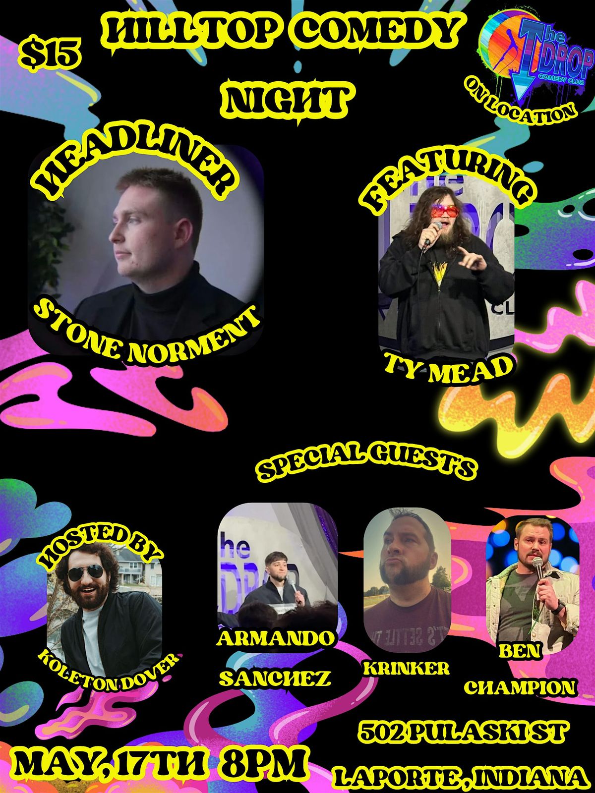 HillTop Comedy Night - Stone Norment Headlines | Event in La Porte | AllEvents