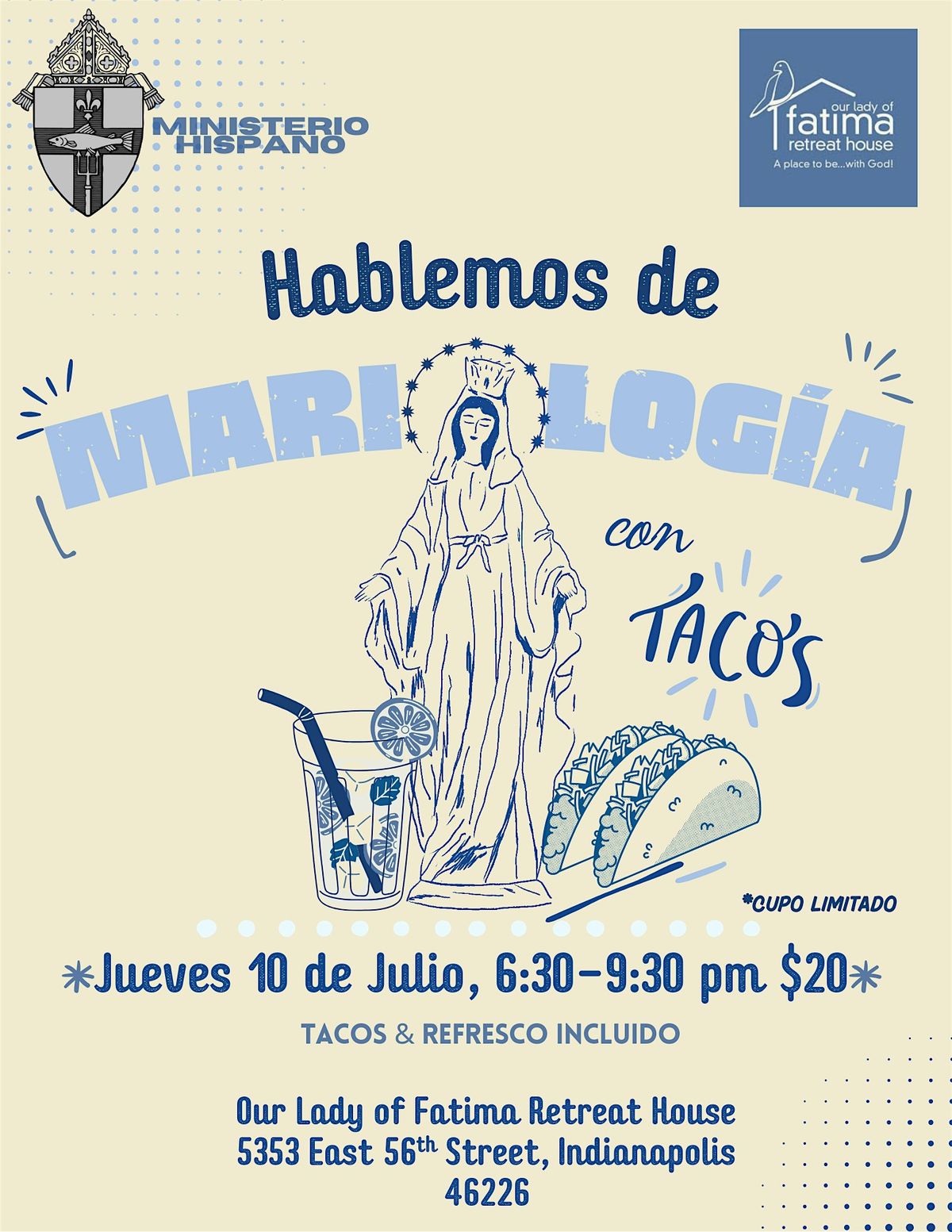Hablemos de MARIOLOGIA con TACOS, 10 July | Event in Indianapolis | AllEvents