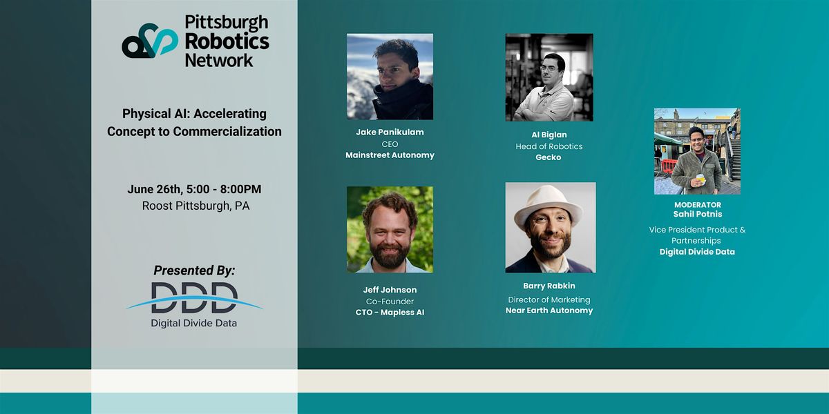 Physical AI: Accelerating Concept to Commercialization, 26 June | Event in Pittsburgh | AllEvents
