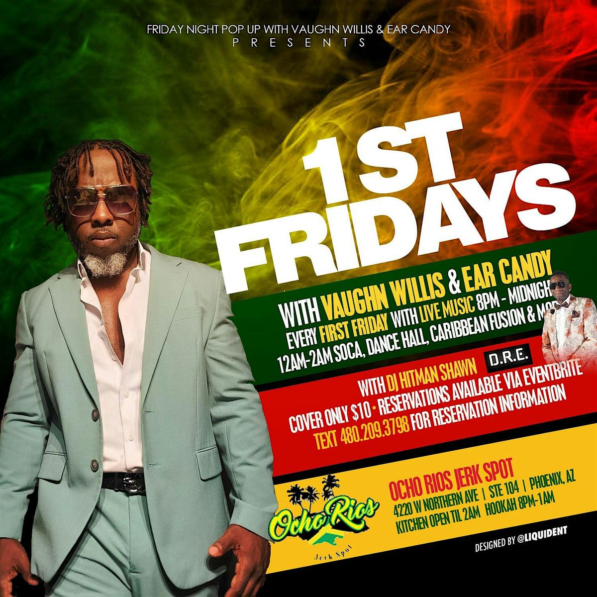 First Fridays with Vaughn Willis and Ear Candy at Ocho Rios, 3 October | Event in Phoenix | AllEvents