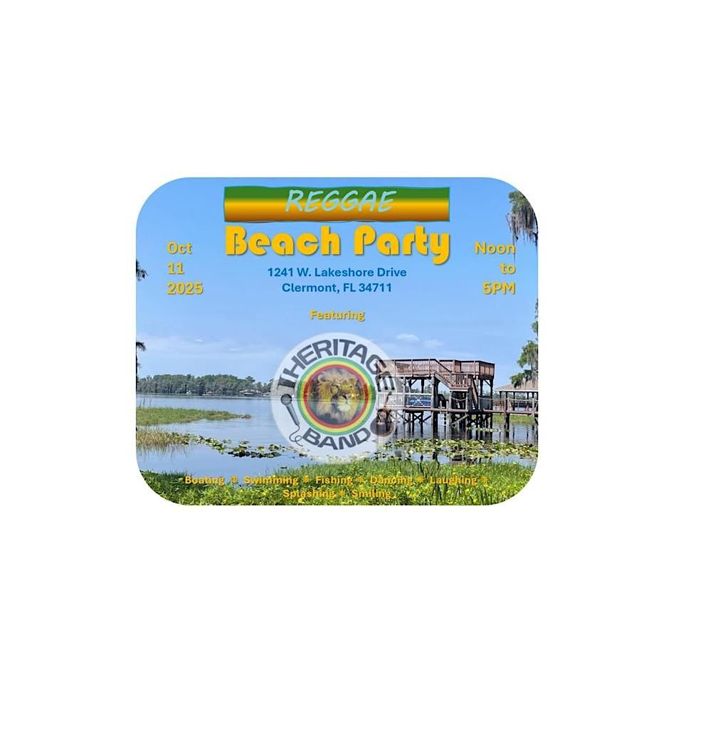 Reggae Beach Party, 11 October | Event in Clermont | AllEvents
