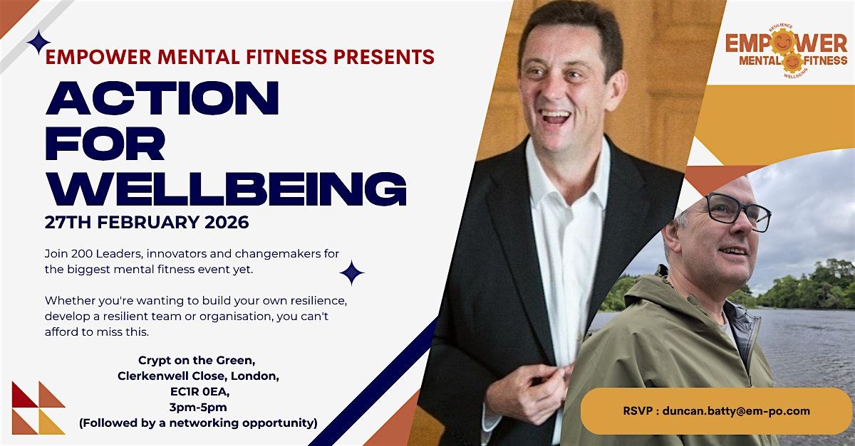 Action for Wellbeing: An Introduction to Mental Fitness, 27 February | Event in London | AllEvents
