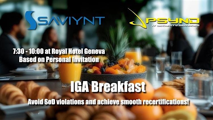 IGA Breakfast - Based on Personal Invitation, 4 November | Event in Genève | AllEvents