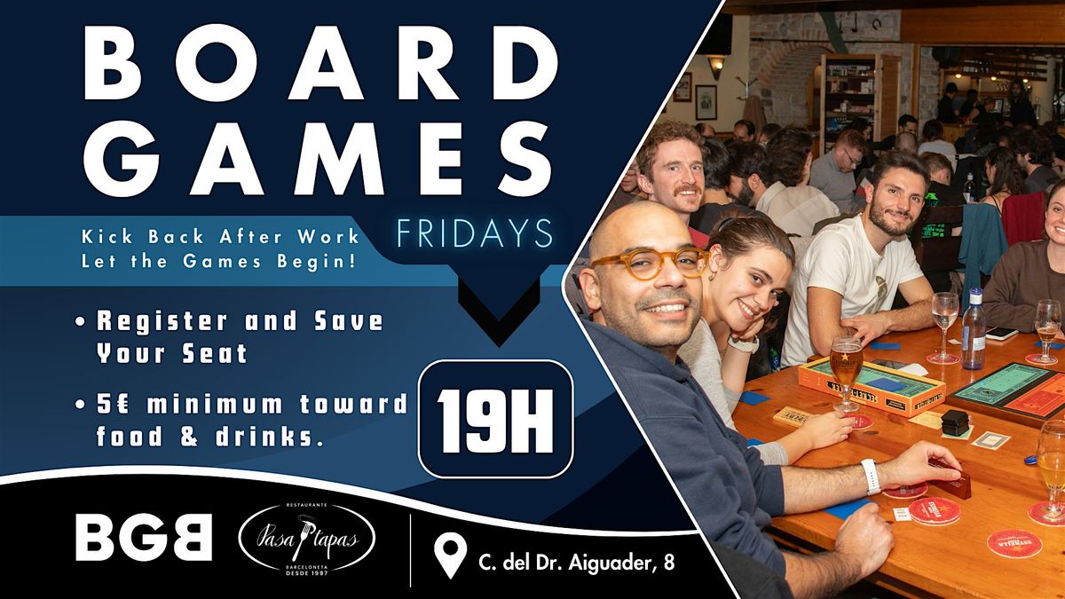 After Work > Board Games Barcelona @ Pasa Tapas | Event in Barcelona | AllEvents