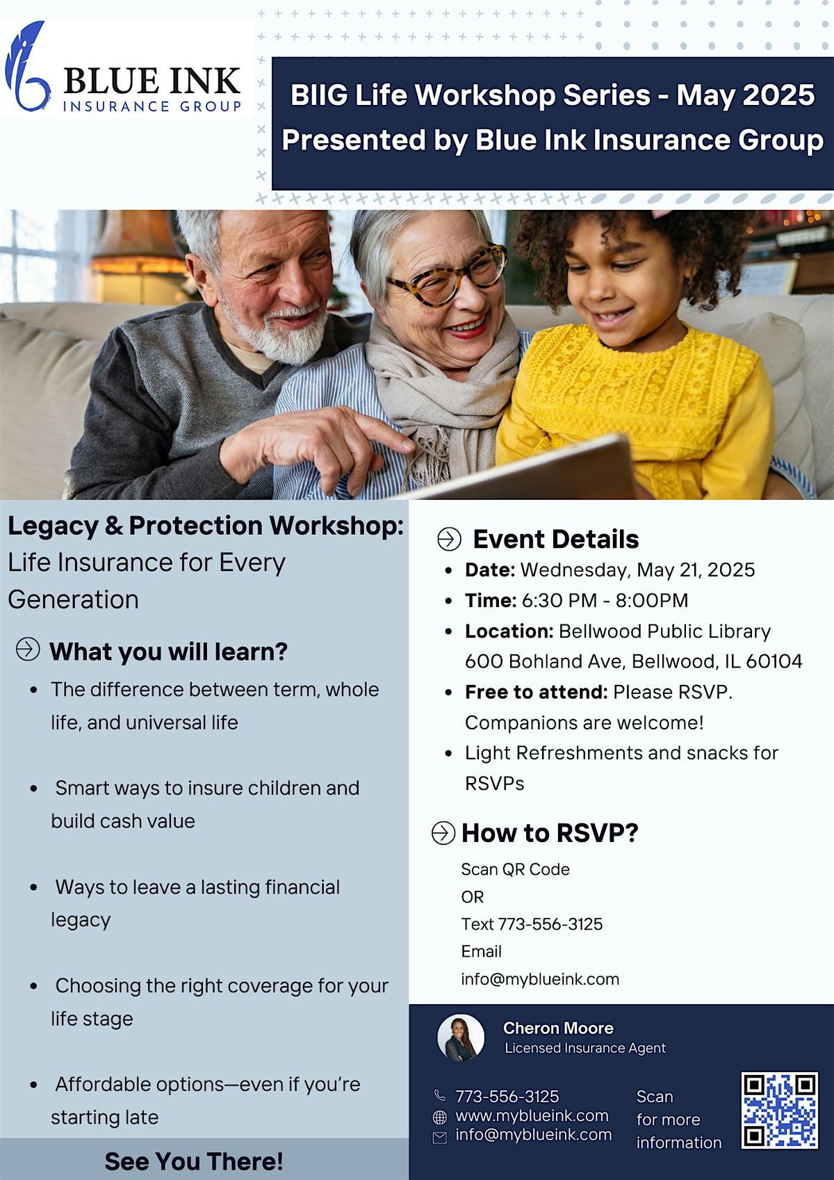 Legacy & Protection Workshop: Life Insurance for Every Generation, 21 May | Event in Bellwood | AllEvents