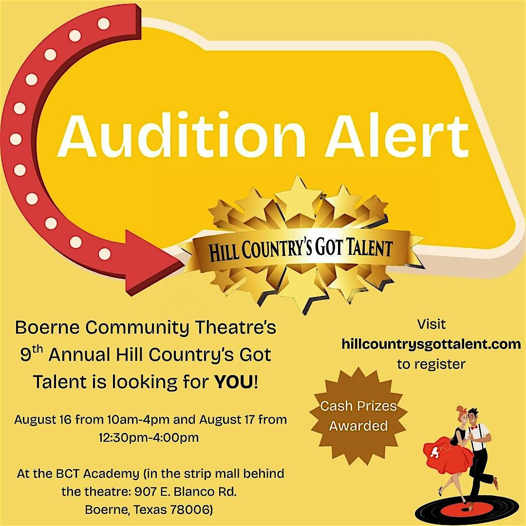 Auditions—Hill Country's Got Talent, 16 August | Event in Boerne | AllEvents