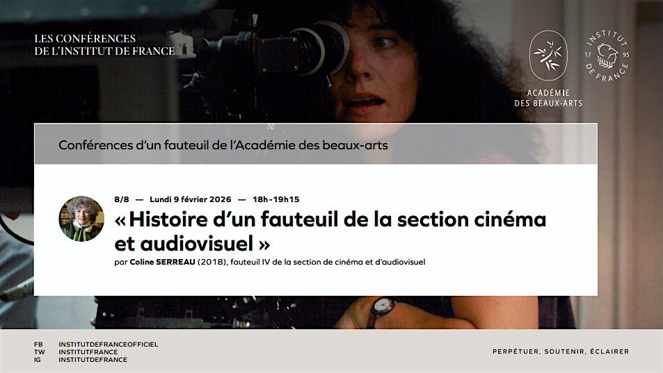 «Histoire d’un fauteuil de la section cinéma et audiovisuel», 9 February | Event in Paris | AllEvents