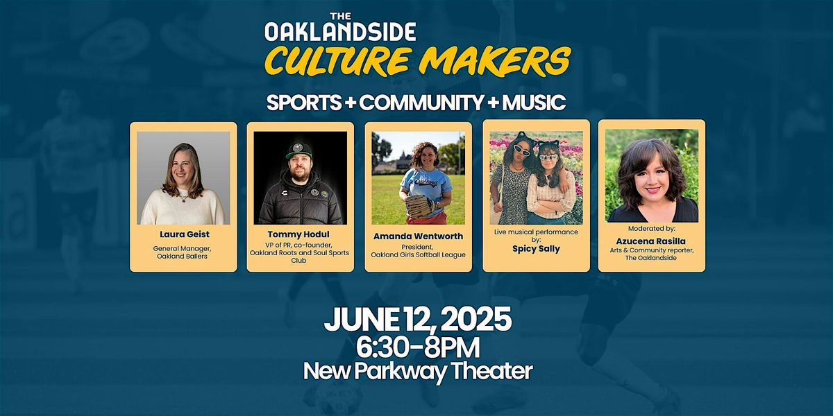 Culture Makers, 12 June | Event in Oakland | AllEvents