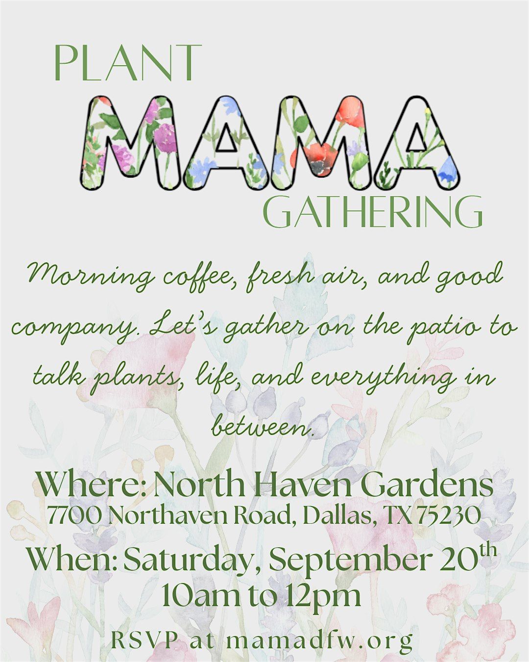 Plant MAMA Gathering, 20 September | Event in Dallas | AllEvents