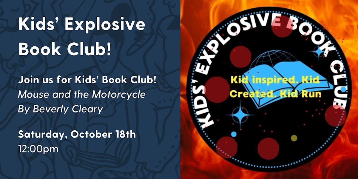 Kids' Explosive Book Club!, 18 October | Event in Manchester | AllEvents