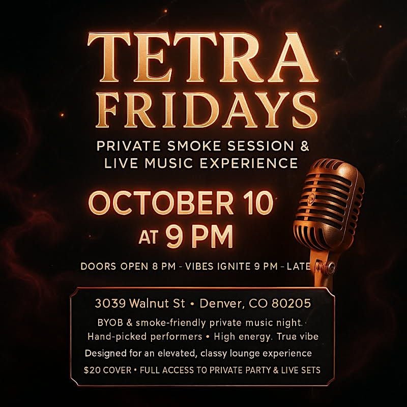 Tetra Fridays, 10 October | Event in Denver | AllEvents