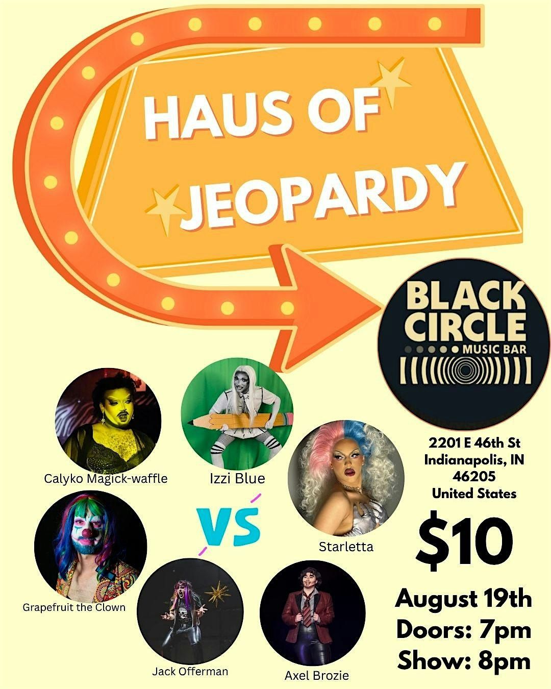 Haus Of Jeopardy, 19 August | Event in Indianapolis | AllEvents