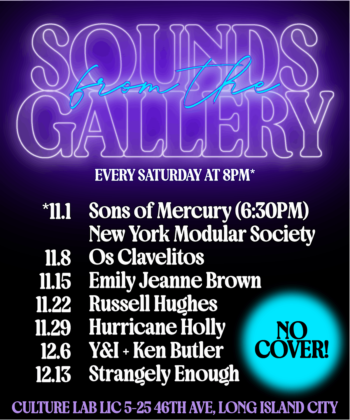 Sounds from the Gallery | Strangely Enough, 13 December | Event in Queens | AllEvents