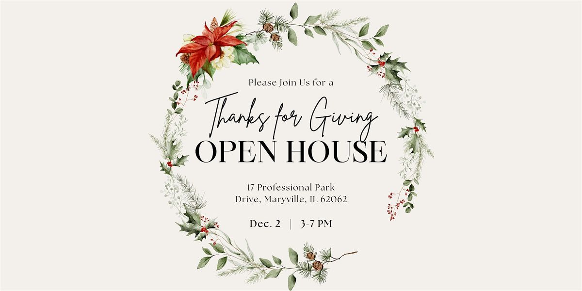 Thanks for Giving Open House, 2 December | Event in Maryville | AllEvents