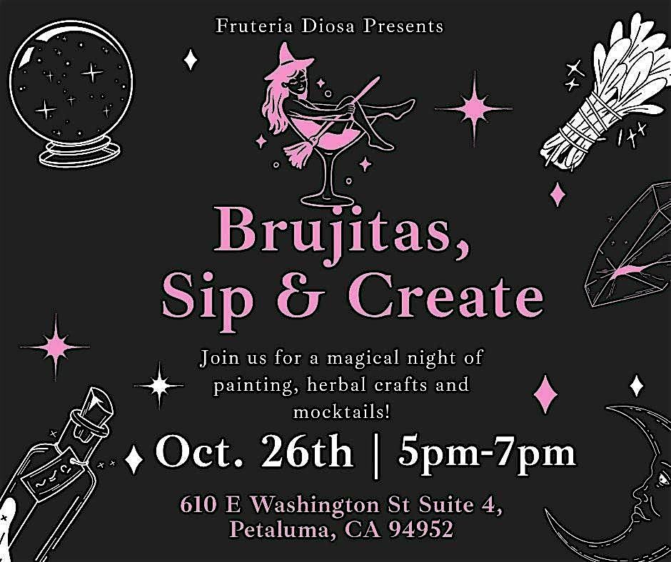 Brujitas Sip & Create, 26 October | Event in Petaluma | AllEvents