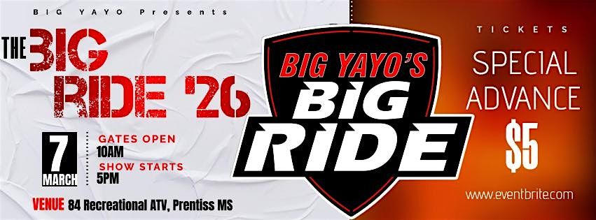 THE BIG RIDE '26 Special Advance Tickets, 7 March | Event in Prentiss | AllEvents