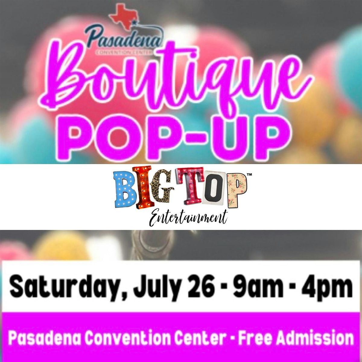 Boutique Pop Up |Pasadena Convention Center | Saturday, July 26, 2025, 26 July | Event in Pasadena | AllEvents