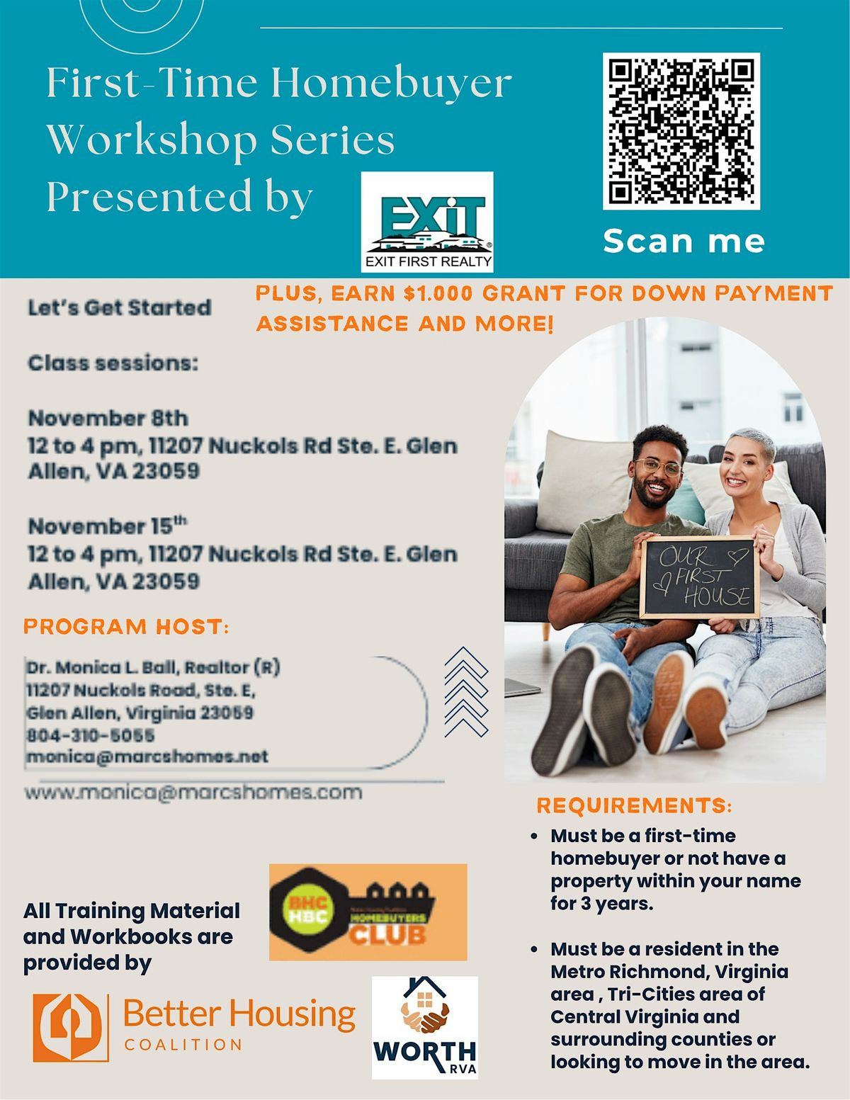 First-Time Homebuyer  Workshop Series by Exit First Realty | Event in Glen Allen | AllEvents