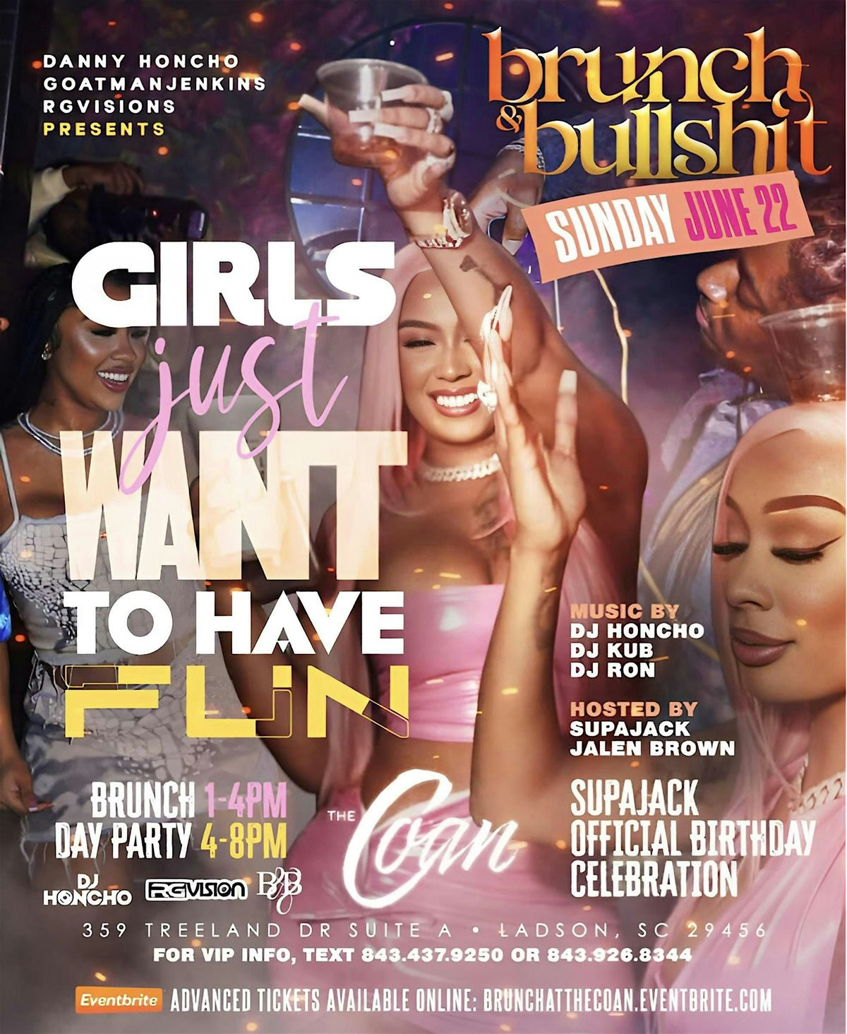 Brunch & Bullsh*t "Girls Just Wanna Have Fun", 22 June | Event in Ladson | AllEvents