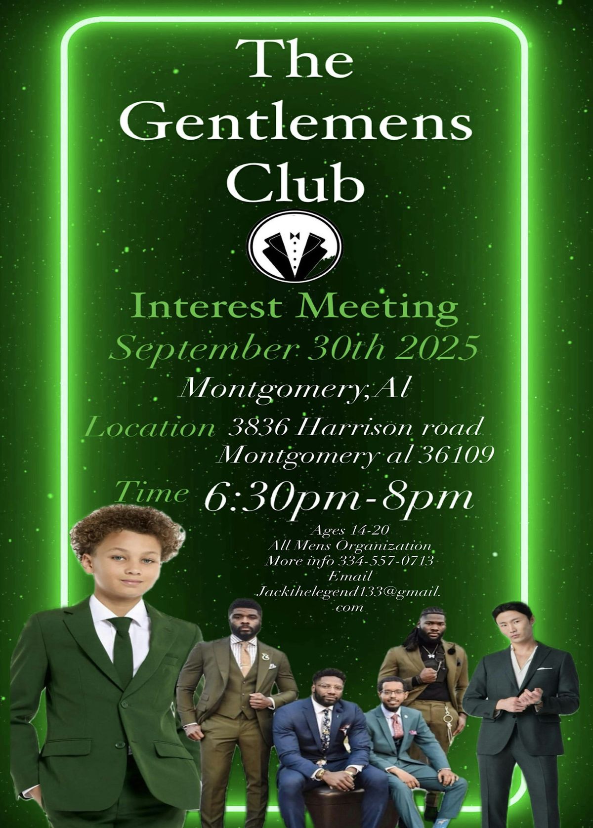 The Gentleman’s Club, 30 September | Event in Montgomery | AllEvents