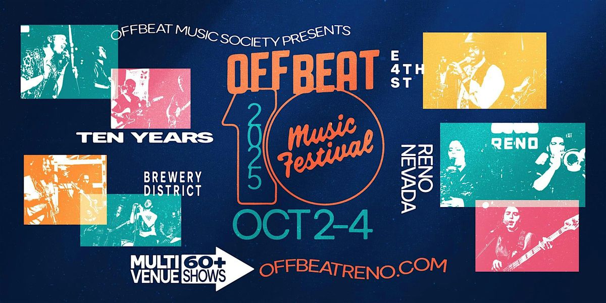 OffBeat Music Festival 2025, 2 October | Event in Reno | AllEvents